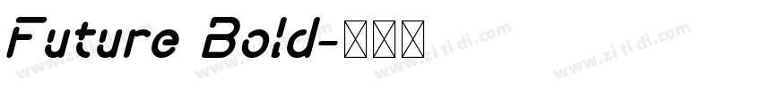 Future Bold字体转换
